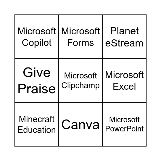 Learning Technologies Bingo Card