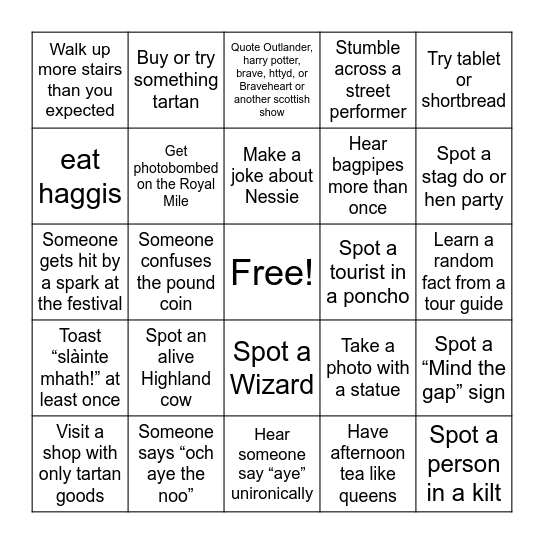 EdBingBro Bingo Card