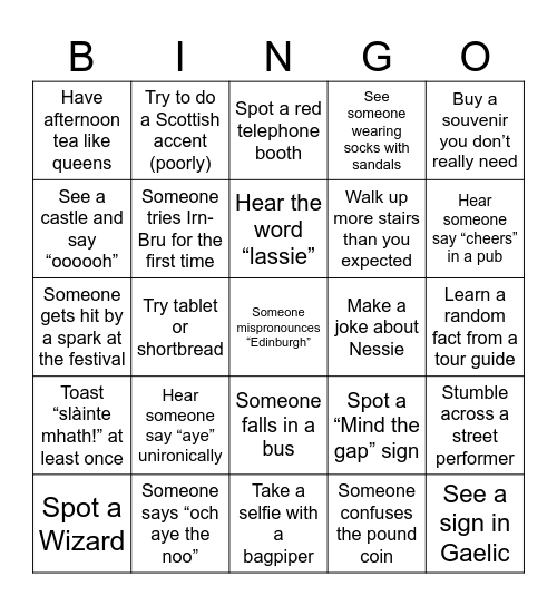 EdBingBro Bingo Card