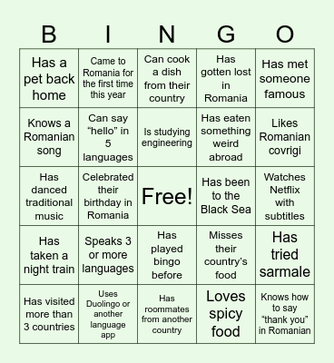 ESN BINGO Card