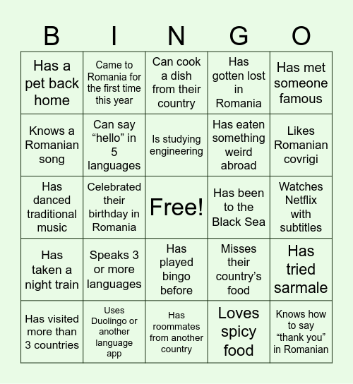 ESN BINGO Card