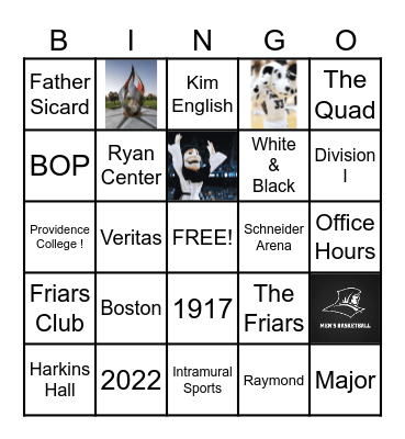 Providence 2 Bingo Card
