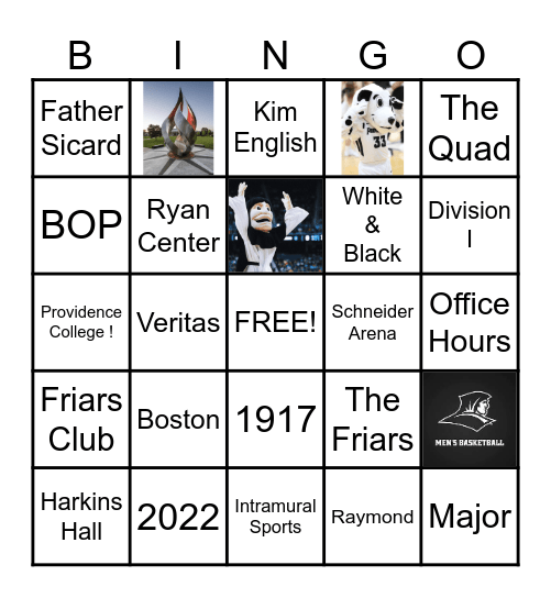 Providence 2 Bingo Card