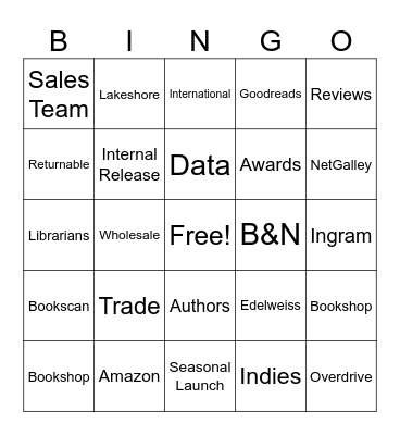 Trade Bingo Card