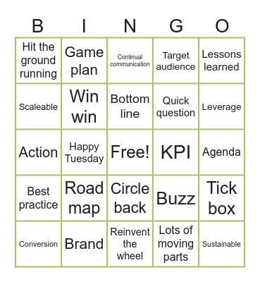 LQ Bingo Card