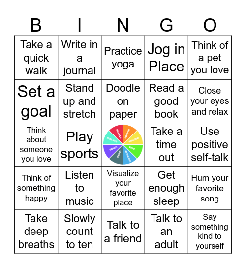 Sources of Strength BINGO Card