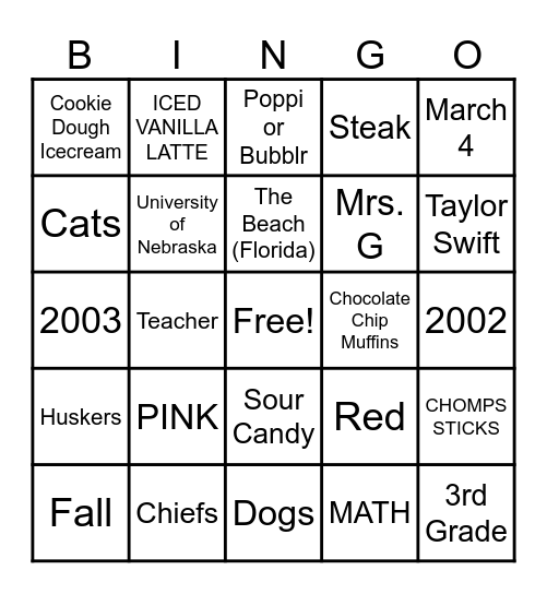 MISS FISHER BINGO Card