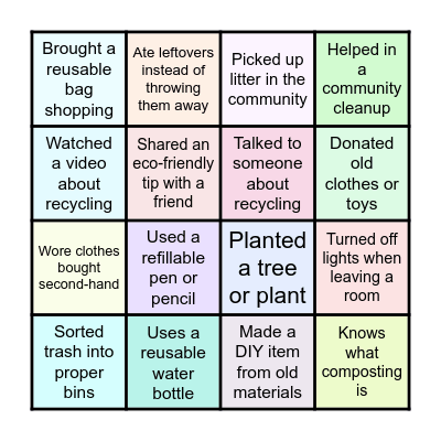 ECO-BINGO Card