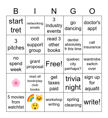 May Bingo Card