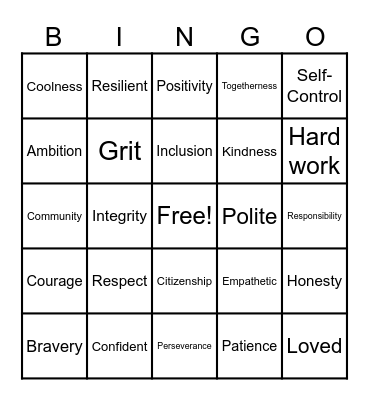 House 4 Bingo Card