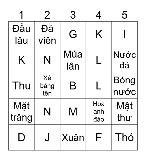 Cultural Mosaic Bingo Card