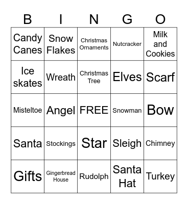 Christmas BINGO Card