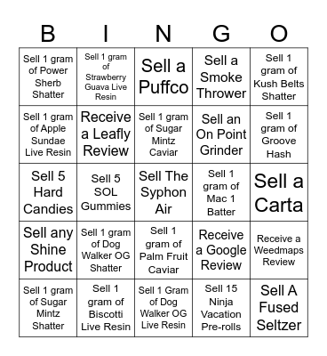 SOL Bingo Card