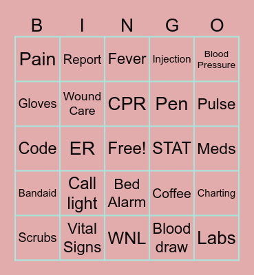 Happy Nurse's Week!! Bingo Card