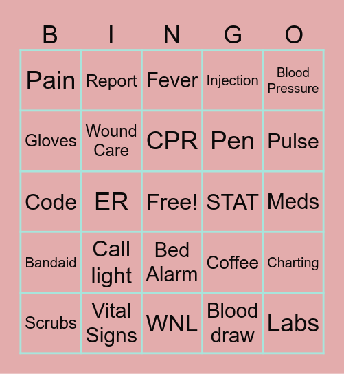 Happy Nurse's Week!! Bingo Card