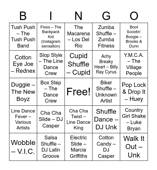 Boots on the Ground Buchanan Family Reunion Bingo Card