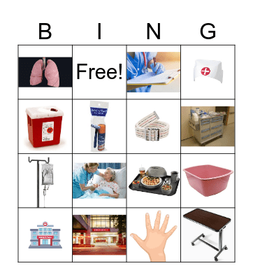 Medical Bingo Card