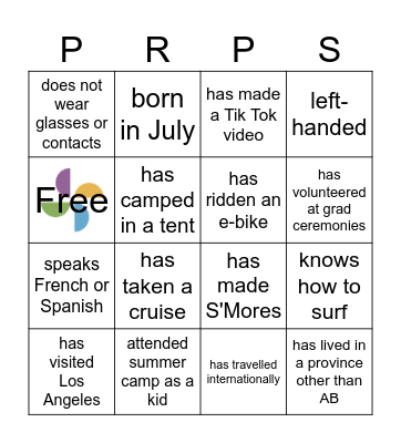 Networking BINGO Card