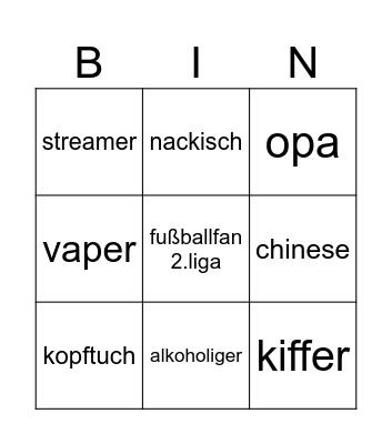 ome Bingo Card