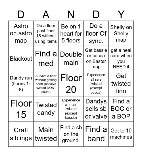 Hyperpigmentation Bingo Card