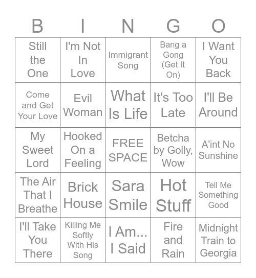 7/27 - 7/28/2025 🪩 Bingo Card