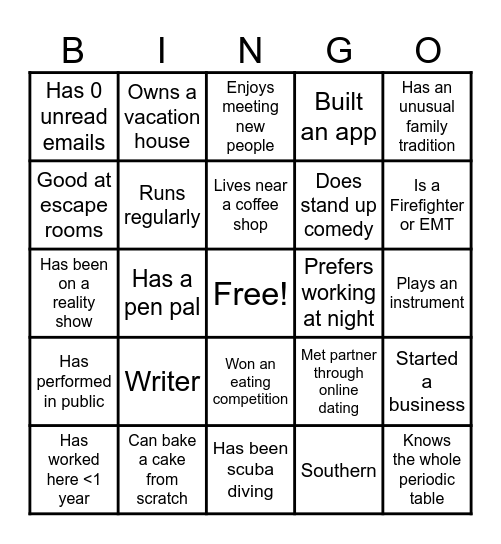 May PD Bingo Card