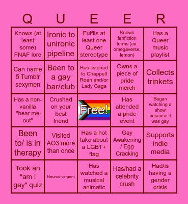 GSA Bingo ◕ヘ◕ Bingo Card