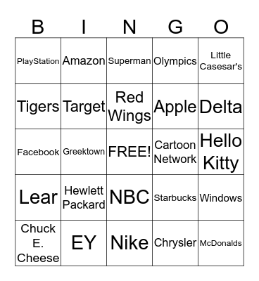 Logo Bingo Card