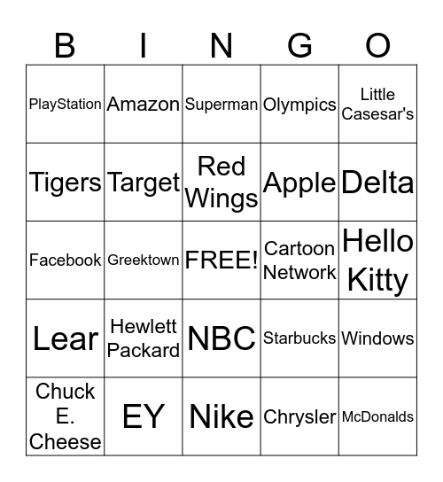 Logo Bingo Card