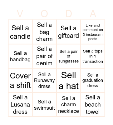 MAY Bingo Card