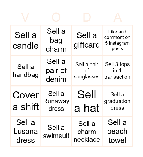 MAY Bingo Card