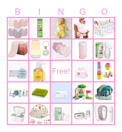 Registry Bingo Card