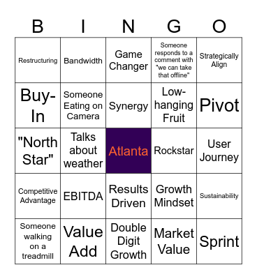 All Hands Bingo! Bingo Card