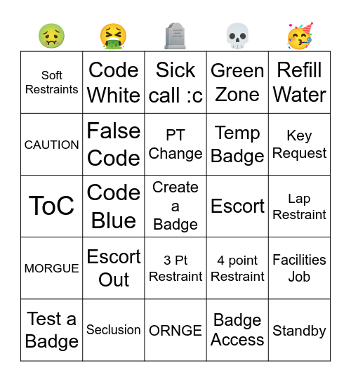Security Bingo Card
