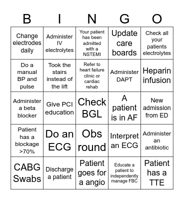 🫀 Heart Week Bingo 🫀 Bingo Card