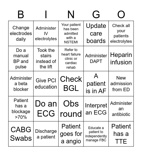 🫀 Heart Week Bingo 🫀 Bingo Card