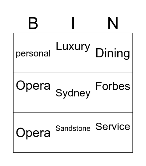 Bingo Card