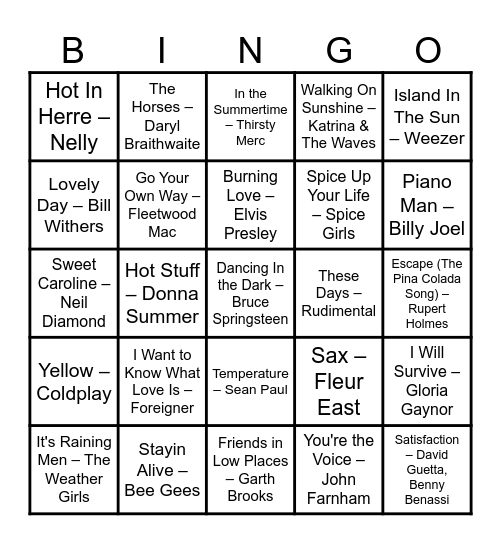 🍁 Autumn Anthems: Golden Vibes 🍂 Bingo Card