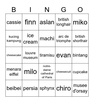 bingo sadienna Bingo Card