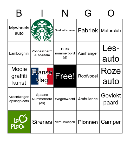 Bingo Parijs Bingo Card