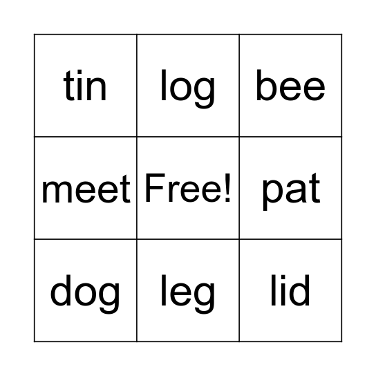 Spelling Bee 2025 Bingo Card