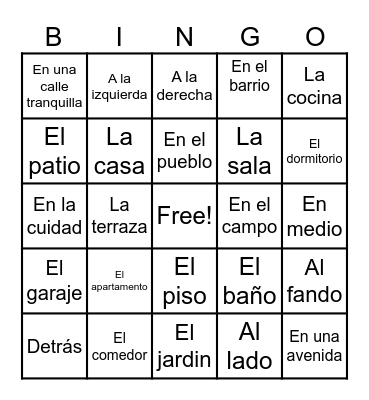 House Bingo Card