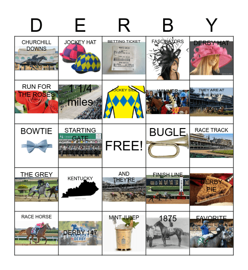 Derby Bingo Card
