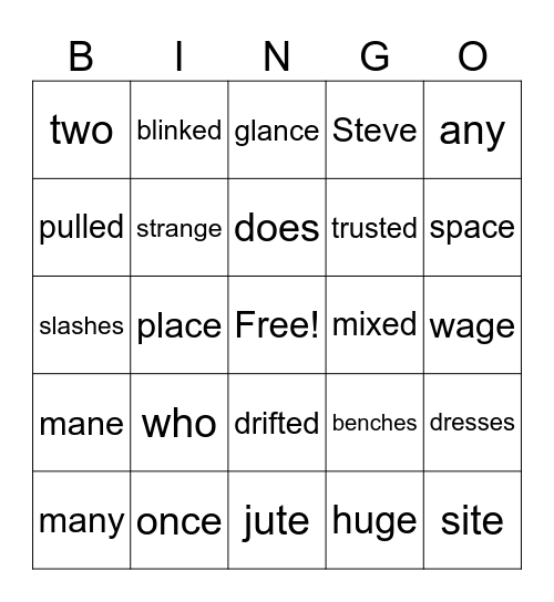 Bingo Card