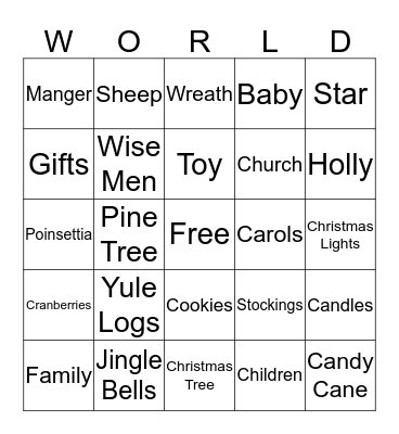 Joy To The Bingo Card