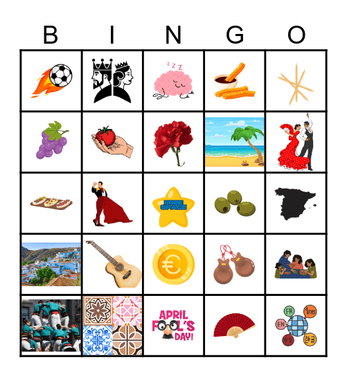 ALL ABOUT SPAIN Bingo Card