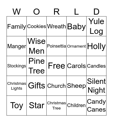Joy To The Bingo Card