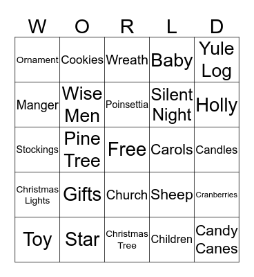 Joy To The Bingo Card