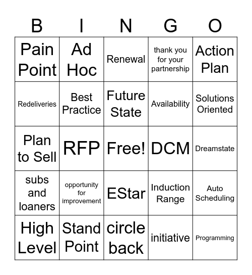 Builder Update ROUND 2 Bingo Card