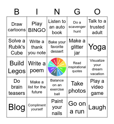 Sources of Strength Bingo Card